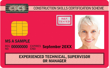 Experienced Supervisor CSCS Card