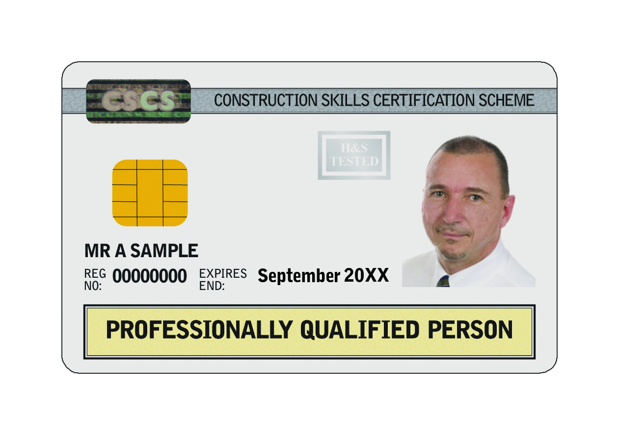 Professionally Qualified Person CSCS Card