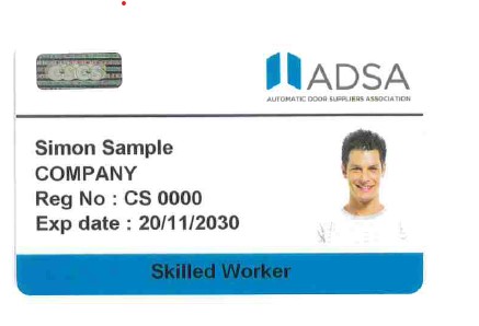 ADSA CSCS Card Scheme